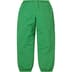 Supreme Contrast Zip Warm Up Pant - Green (front)