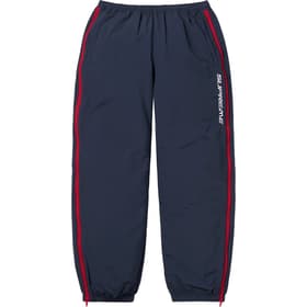 Supreme Contrast Zip Warm Up Pant Navy