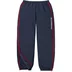 Supreme Contrast Zip Warm Up Pant - Navy (front)