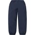 Supreme Contrast Zip Warm Up Pant - Navy (front)