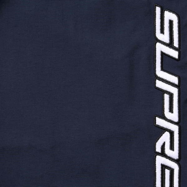 Supreme Contrast Zip Warm Up Pant - Navy (front)