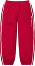 Supreme Contrast Zip Warm Up Pant - Red (front)