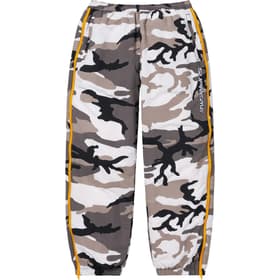 Supreme Contrast Zip Warm Up Pant Snow Camo