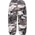 Supreme Contrast Zip Warm Up Pant - Snow Camo (front)