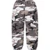 Supreme Contrast Zip Warm Up Pant - Snow Camo (front)