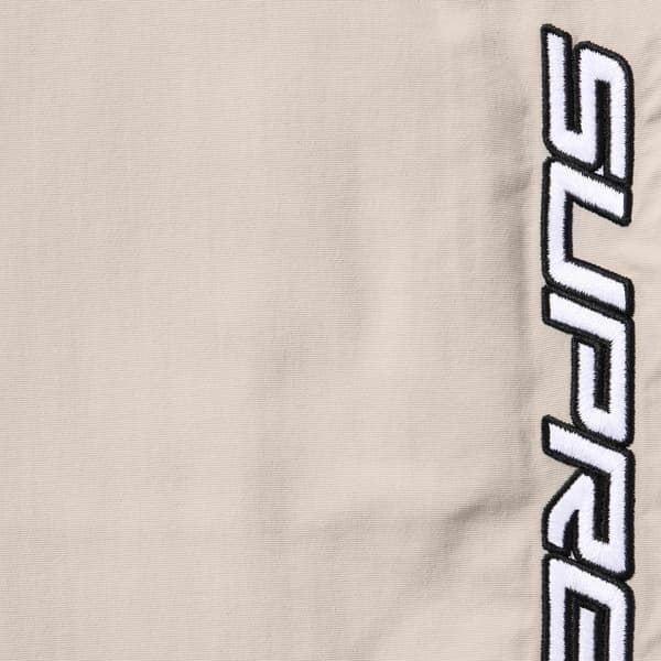 Supreme Contrast Zip Warm Up Pant - Tan (front)