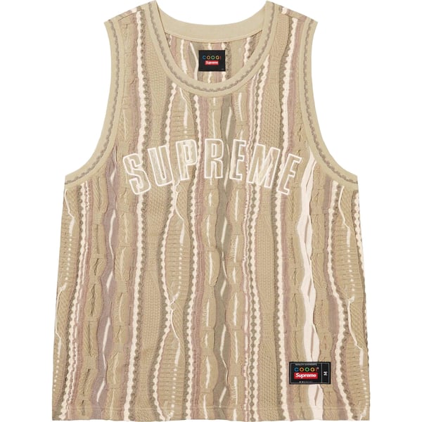 Supreme Coogi Basketball Jersey - Tan (front)