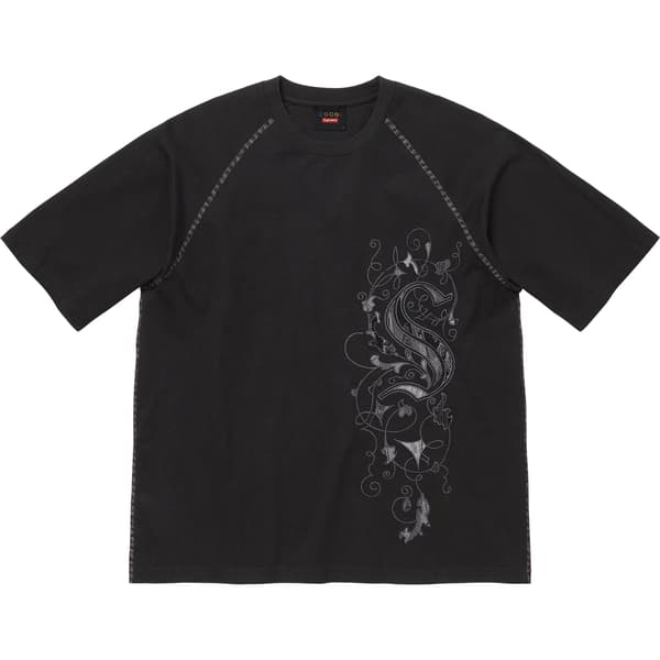 Supreme Coogi Raglan S/S Top - Black (front)