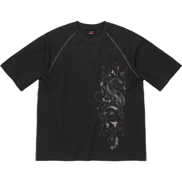 Supreme Coogi Raglan S/S Top - Black (front)