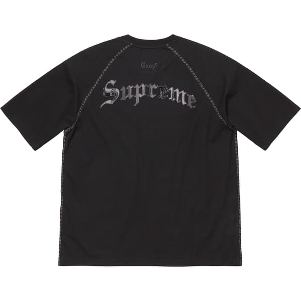 Supreme Coogi Raglan S/S Top - Black (front)