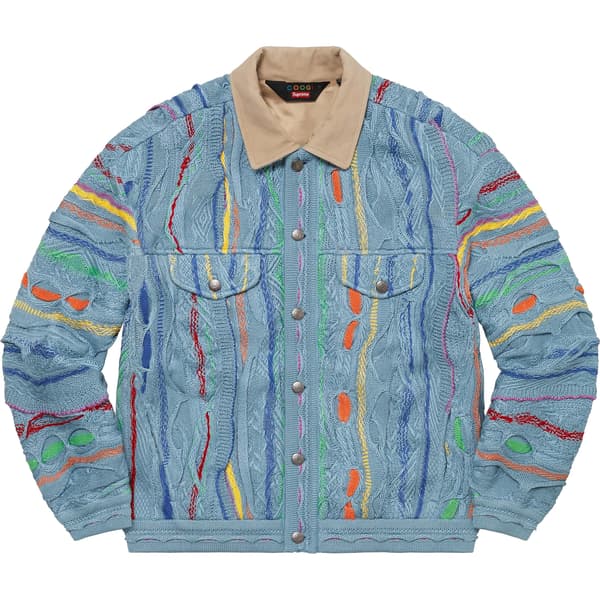 Supreme Coogi Trucker Jacket - Blue (front)