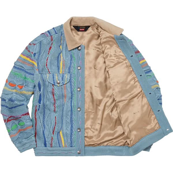 Supreme Coogi Trucker Jacket - Blue (front)