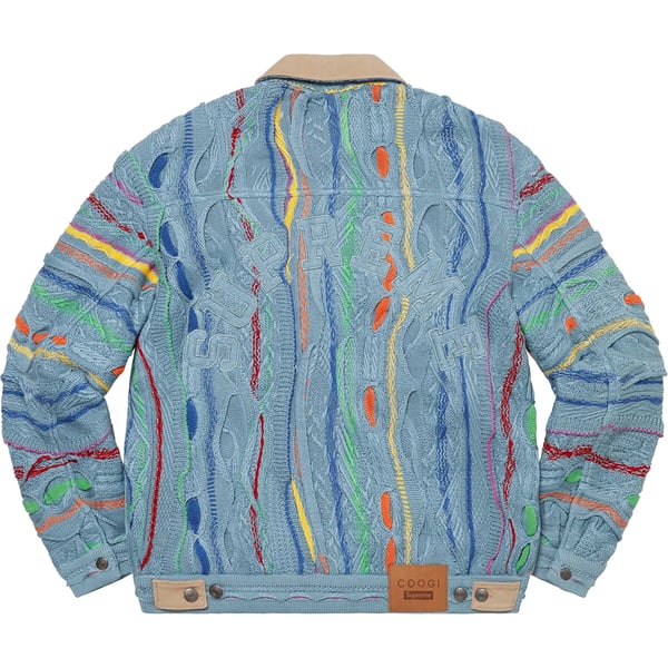 Supreme Coogi Trucker Jacket - Blue (front)