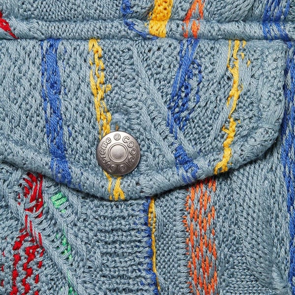 Supreme Coogi Trucker Jacket - Blue (front)