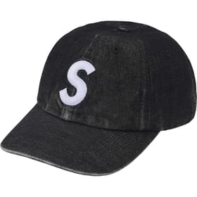 Supreme Cordura Denim S Logo 6-Panel Black