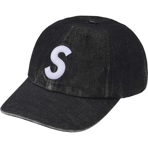 Supreme Cordura Denim S Logo 6-Panel - Black (front)