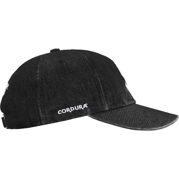 Supreme Cordura Denim S Logo 6-Panel - Black (front)