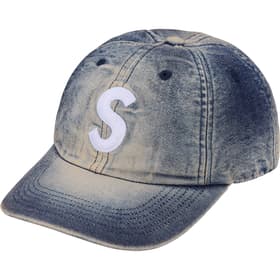Supreme Cordura Denim S Logo 6-Panel Bleached Indigo