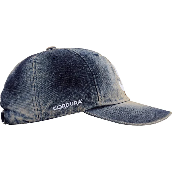 Supreme Cordura Denim S Logo 6-Panel - Bleached Indigo (front)
