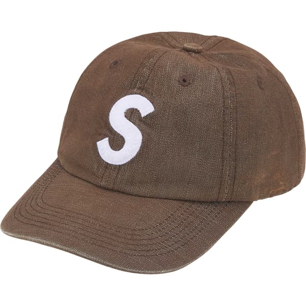 Supreme Cordura Denim S Logo 6-Panel - Brown (front)