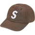 Supreme Cordura Denim S Logo 6-Panel - Brown (front)