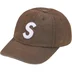 Supreme Cordura Denim S Logo 6-Panel - Brown (front)