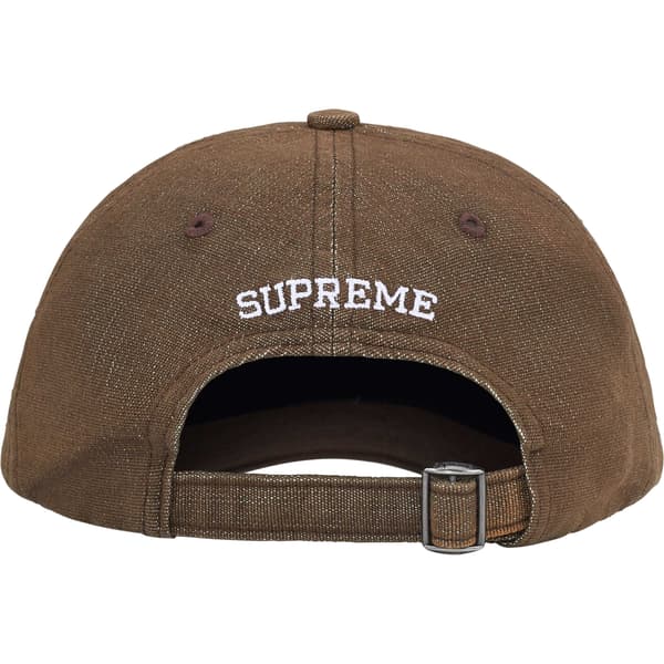 Supreme Cordura Denim S Logo 6-Panel - Brown (front)
