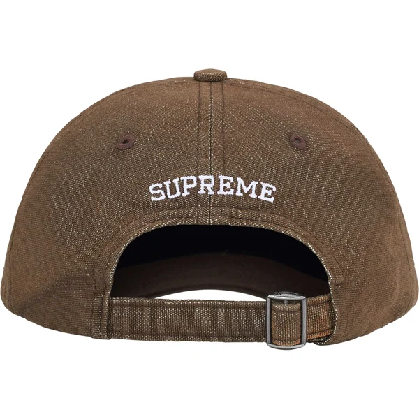 Supreme Cordura Denim S Logo 6-Panel - Brown (front)