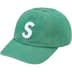 Supreme Cordura Denim S Logo 6-Panel - Green (front)