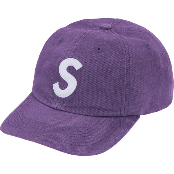 Supreme Cordura Denim S Logo 6-Panel - Purple (front)