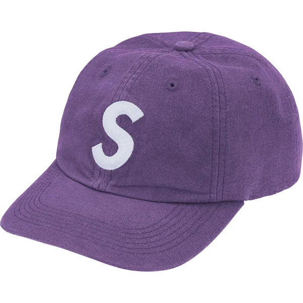 Supreme Cordura Denim S Logo 6-Panel - Purple (front)