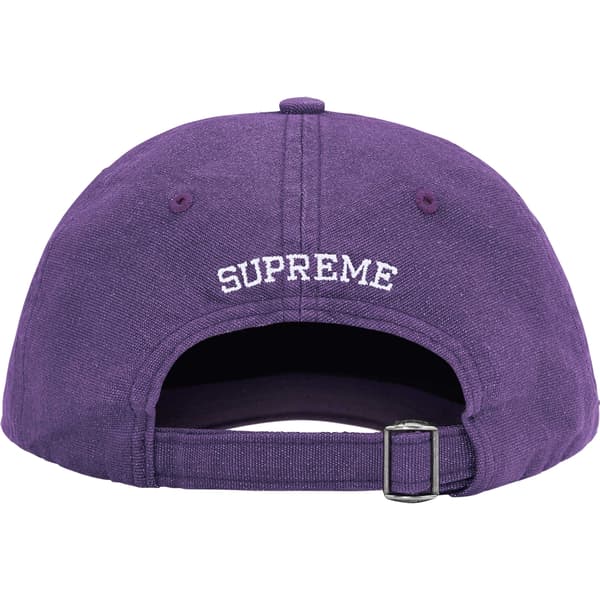 Supreme Cordura Denim S Logo 6-Panel - Purple (front)