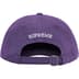 Supreme Cordura Denim S Logo 6-Panel - Purple (front)