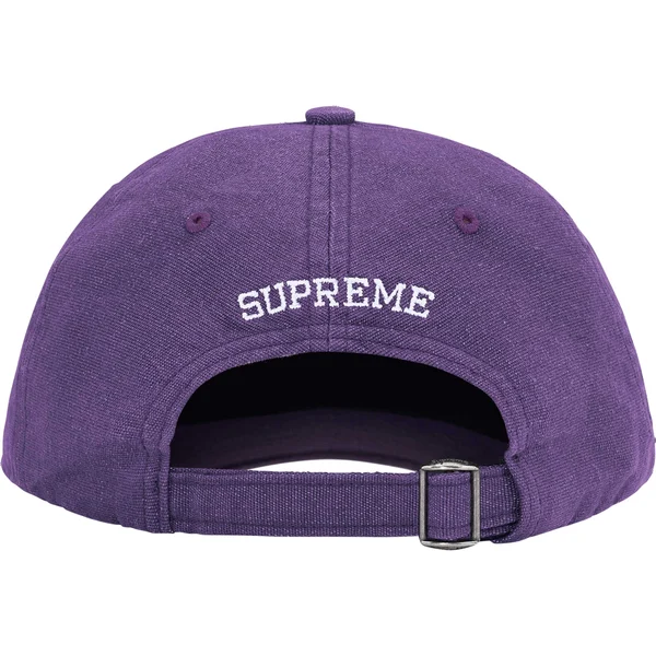 Supreme Cordura Denim S Logo 6-Panel - Purple (front)
