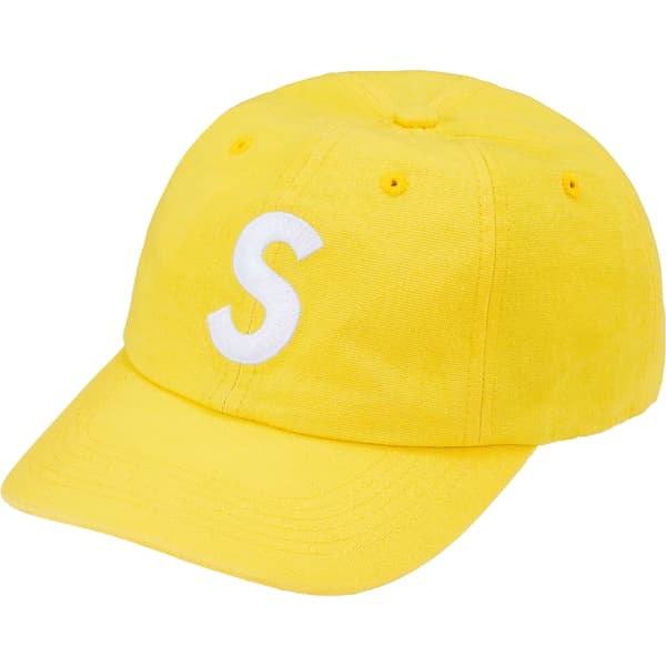 Supreme Cordura Denim S Logo 6-Panel - Yellow (front)