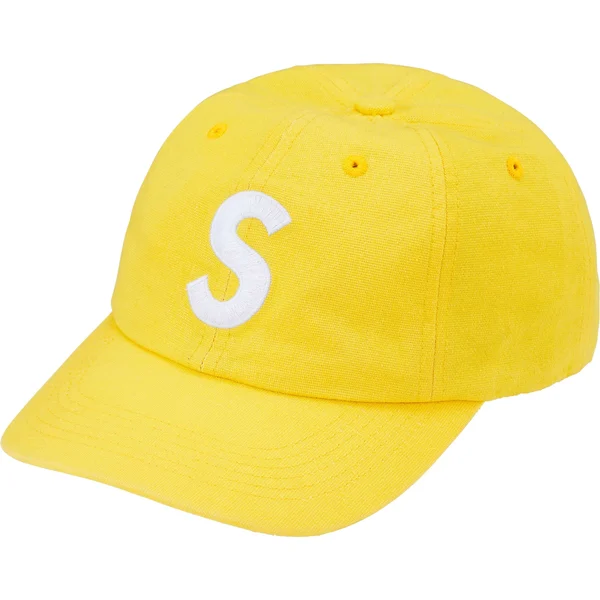 Supreme Cordura Denim S Logo 6-Panel - Yellow (front)