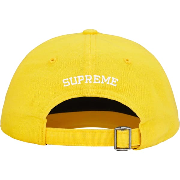 Supreme Cordura Denim S Logo 6-Panel - Yellow (front)