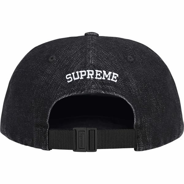 Supreme Cordura Denim Small Box 6-Panel - Black (front)