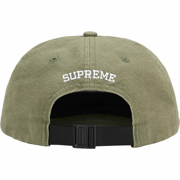 Supreme Cordura Denim Small Box 6-Panel - Green (front)