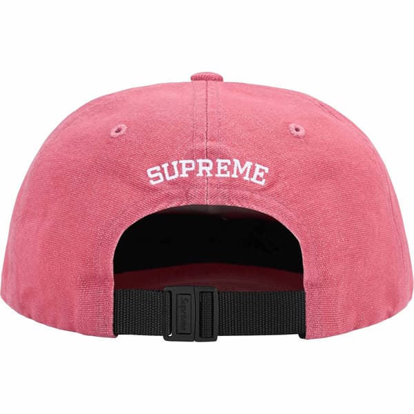 Supreme Cordura Denim Small Box 6-Panel - Pink (front)