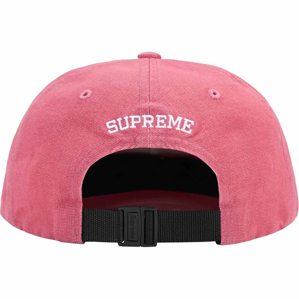 Supreme Cordura Denim Small Box 6-Panel - Pink (front)