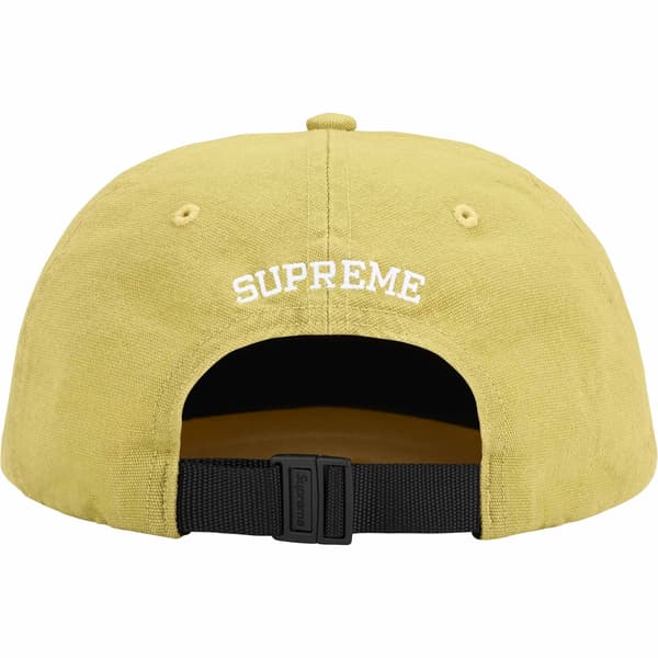 Supreme Cordura Denim Small Box 6-Panel - Yellow (front)