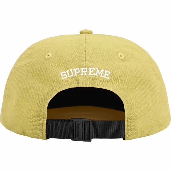 Supreme Cordura Denim Small Box 6-Panel - Yellow (front)