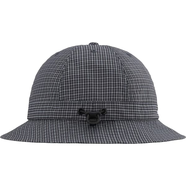 Supreme Cordura Plaid Bell Hat - Black (front)