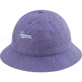 Supreme Cordura Plaid Bell Hat Blue