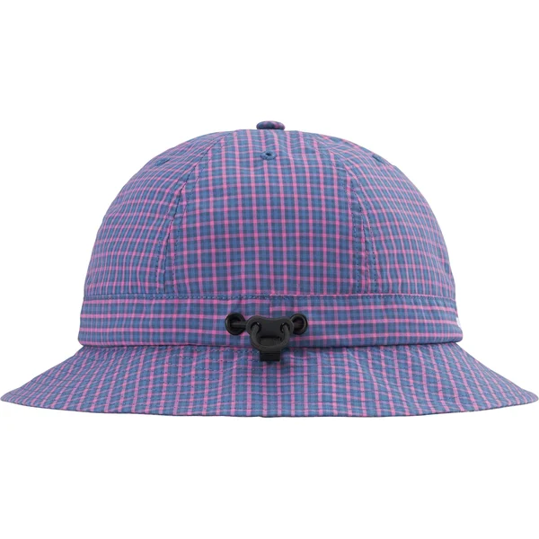 Supreme Cordura Plaid Bell Hat - Blue (front)