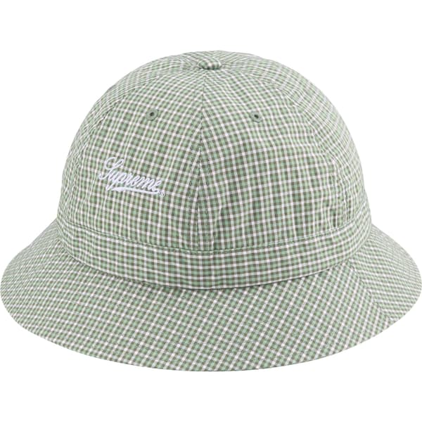 Supreme Cordura Plaid Bell Hat - Olive (front)