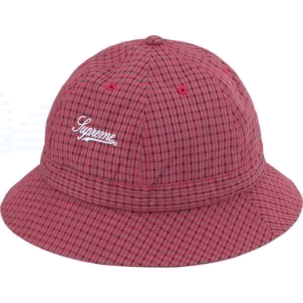 Supreme Cordura Plaid Bell Hat - Red (front)