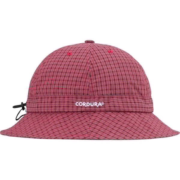 Supreme Cordura Plaid Bell Hat - Red (front)