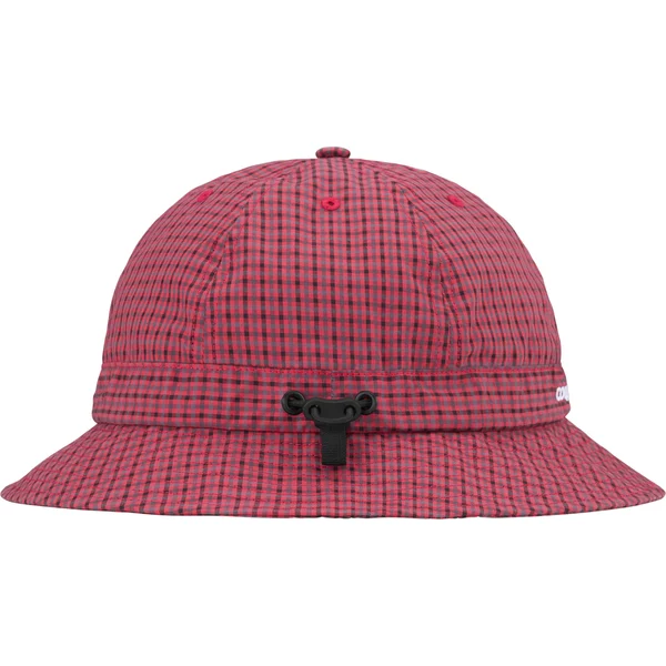 Supreme Cordura Plaid Bell Hat - Red (front)